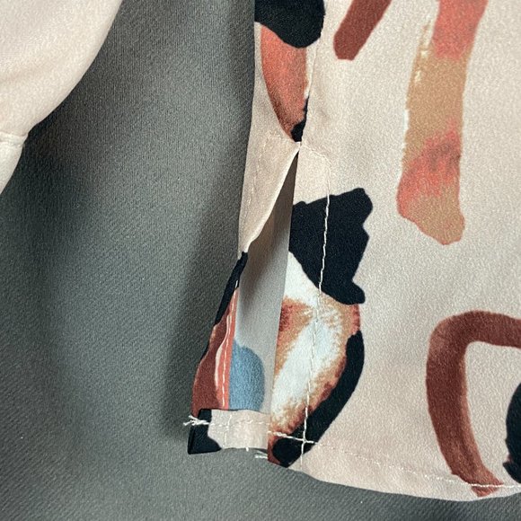 Eloquii Frankie Button Down Blouse In Panthera Animal Print Size 18 - Picture 9 of 12